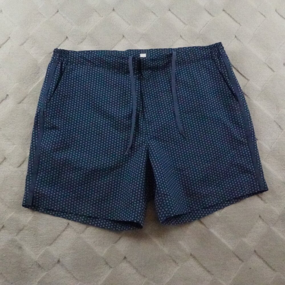 Fair Harbor Navy Blue Micro Dot Men’s Swim Hybrids